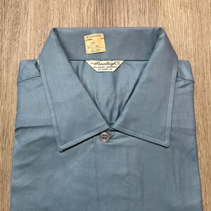 Deadstock 1950s PENNLEIGH Blue Rayon Loop Collar Shirt | Large | PENNLEIGH image 3