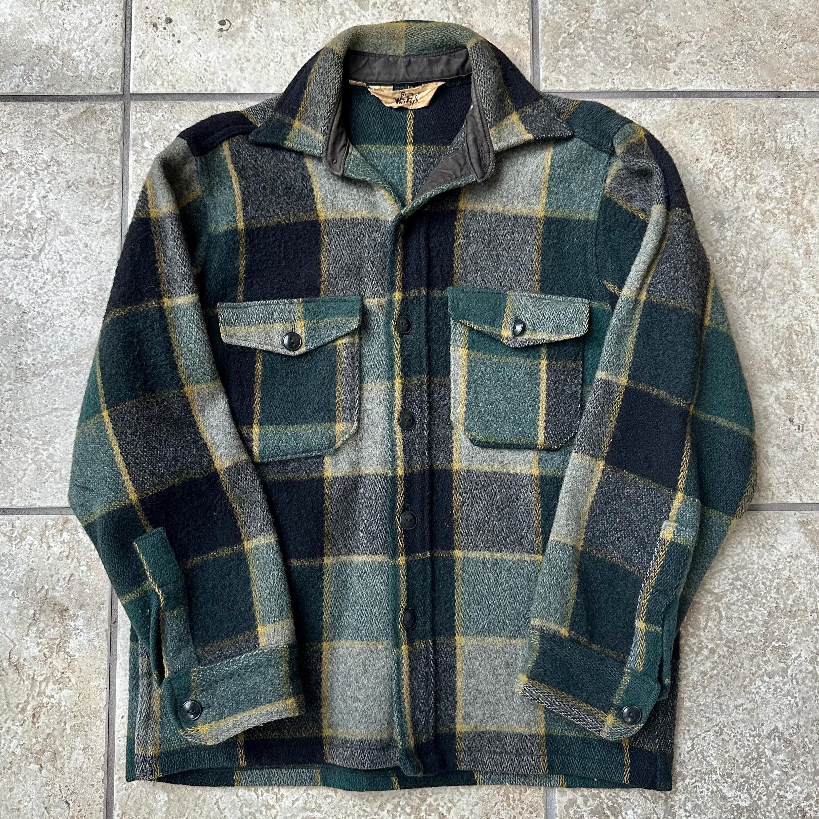 【スカジ】⑥70s〜80s USA製 MELTON CPO JKT L Vintage Melton 70s Hunting Jacket Wool Flannel Blaze Orange