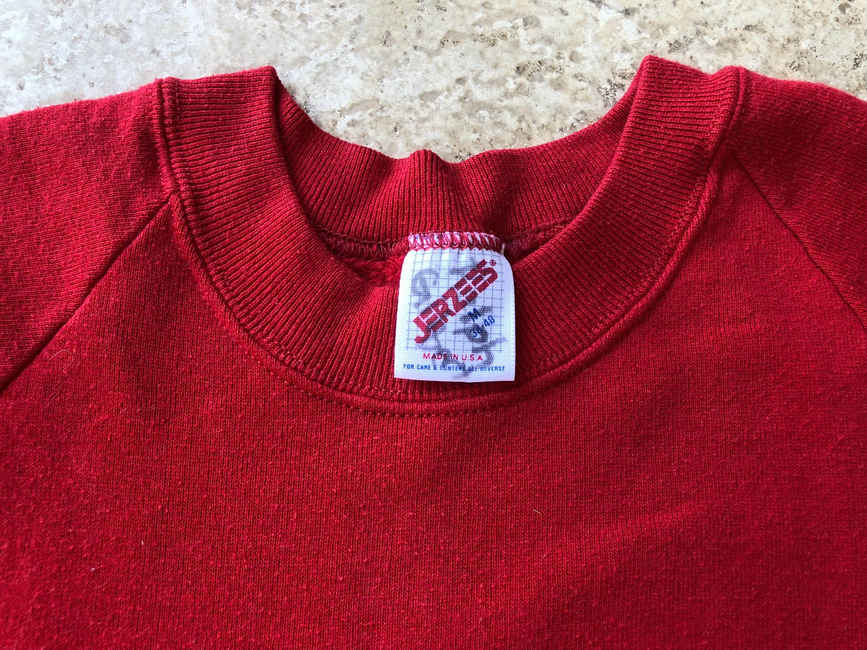 Vintage JERZEES Red Cotton Blend 