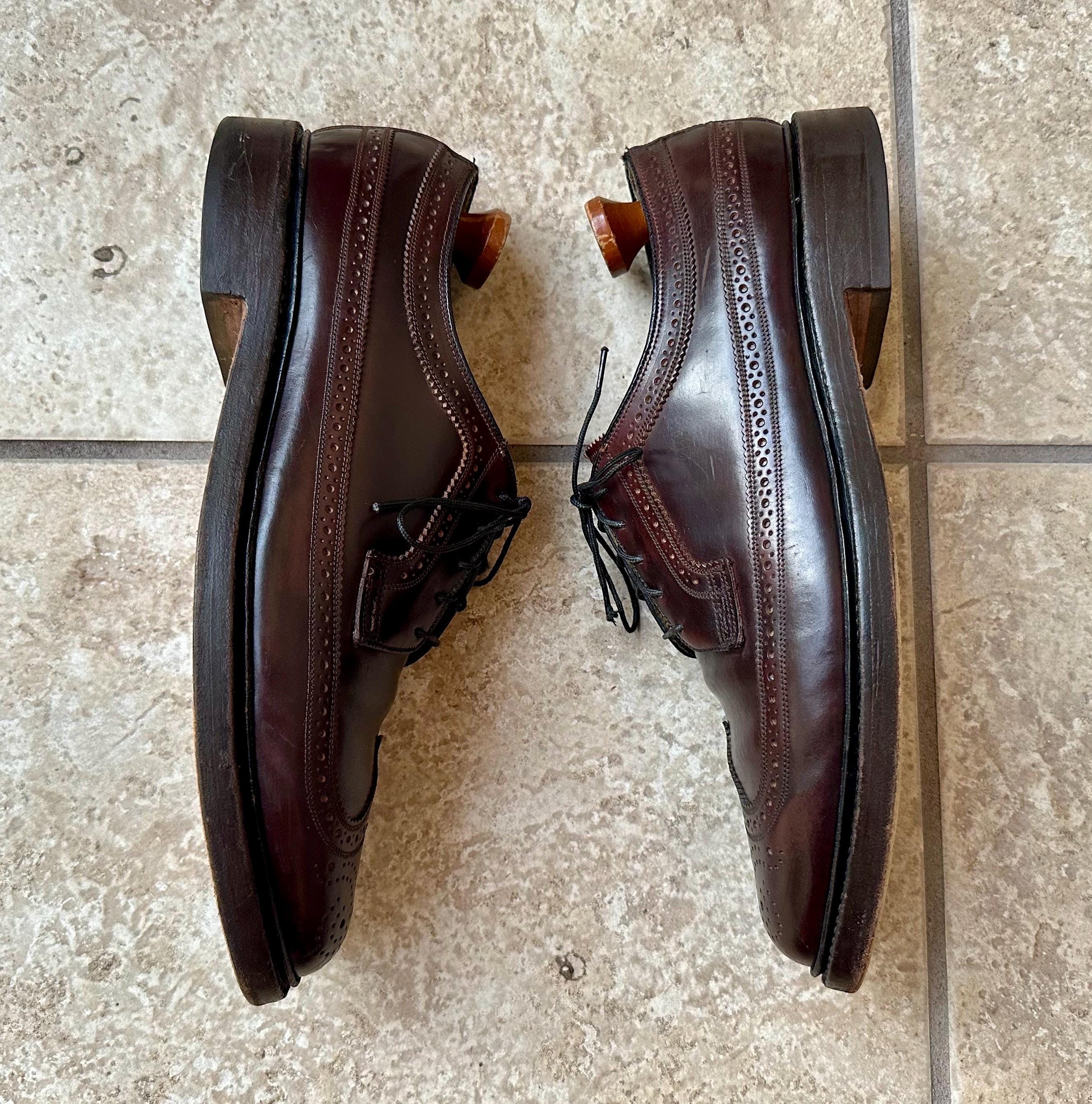 11B Florsheim Imperial 93605 Shell Cordovan Wingtip Leather Dress Shoes Vintage Vintage Impressions] Florsheim Imperial 93605, #4 Shell  main image 4