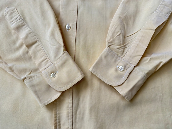 1970s BROOKS BROTHERS Yellow Oxford Cloth Button … - image 6