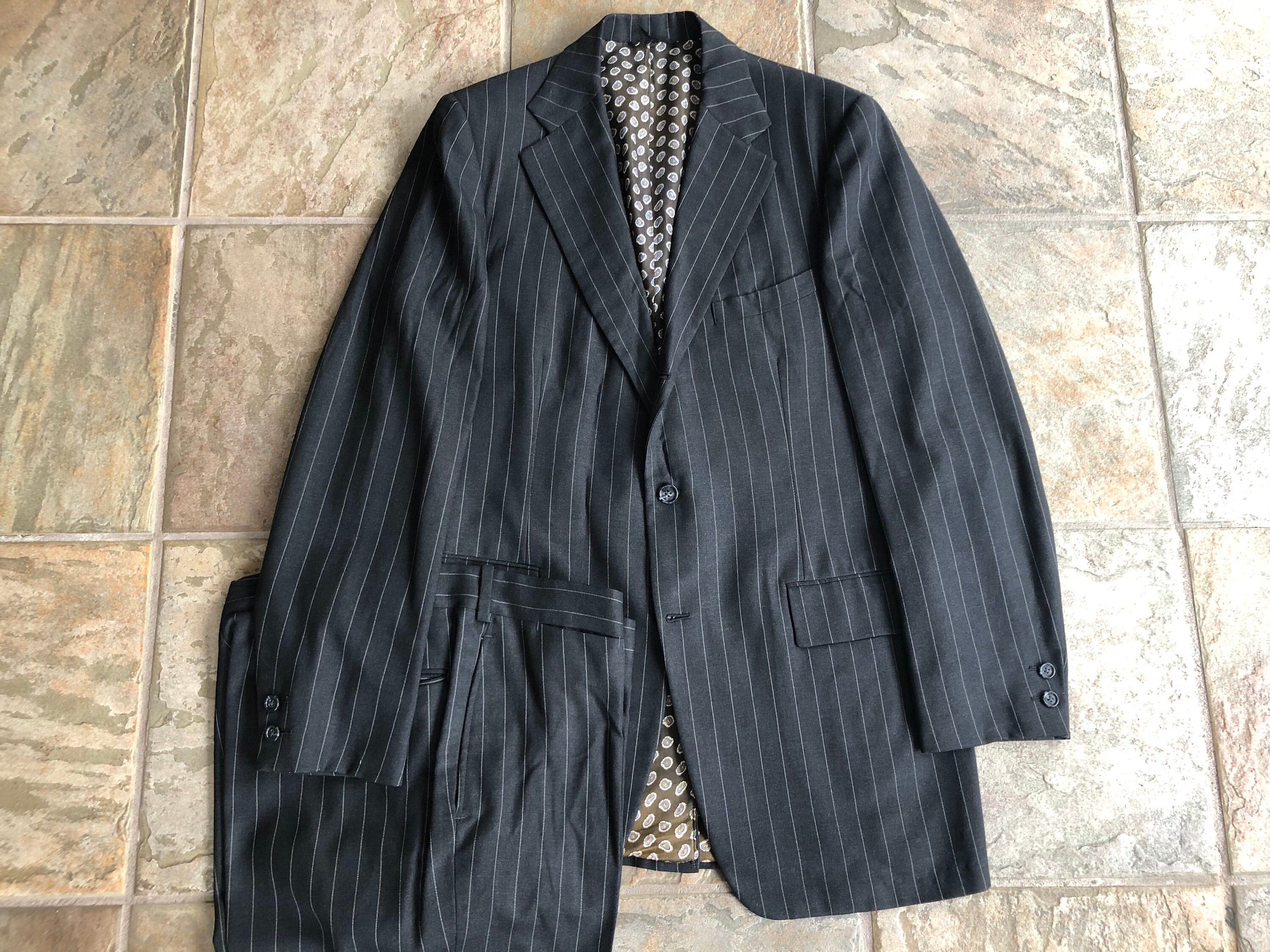 ch!iiibag Wool Pinstripe Jacket 36 グレー