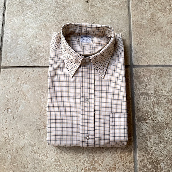 DEAD STOCK BROOKS BROTHERS ブルックスブラザーズ キルティング　ジレ ベスト　表記S　Ｌサイズ相当 ネイビー　新品展示品　ナイロン Deadstock 1960s BROOKS BROTHERS Yellow Tattersall Oxford Cloth