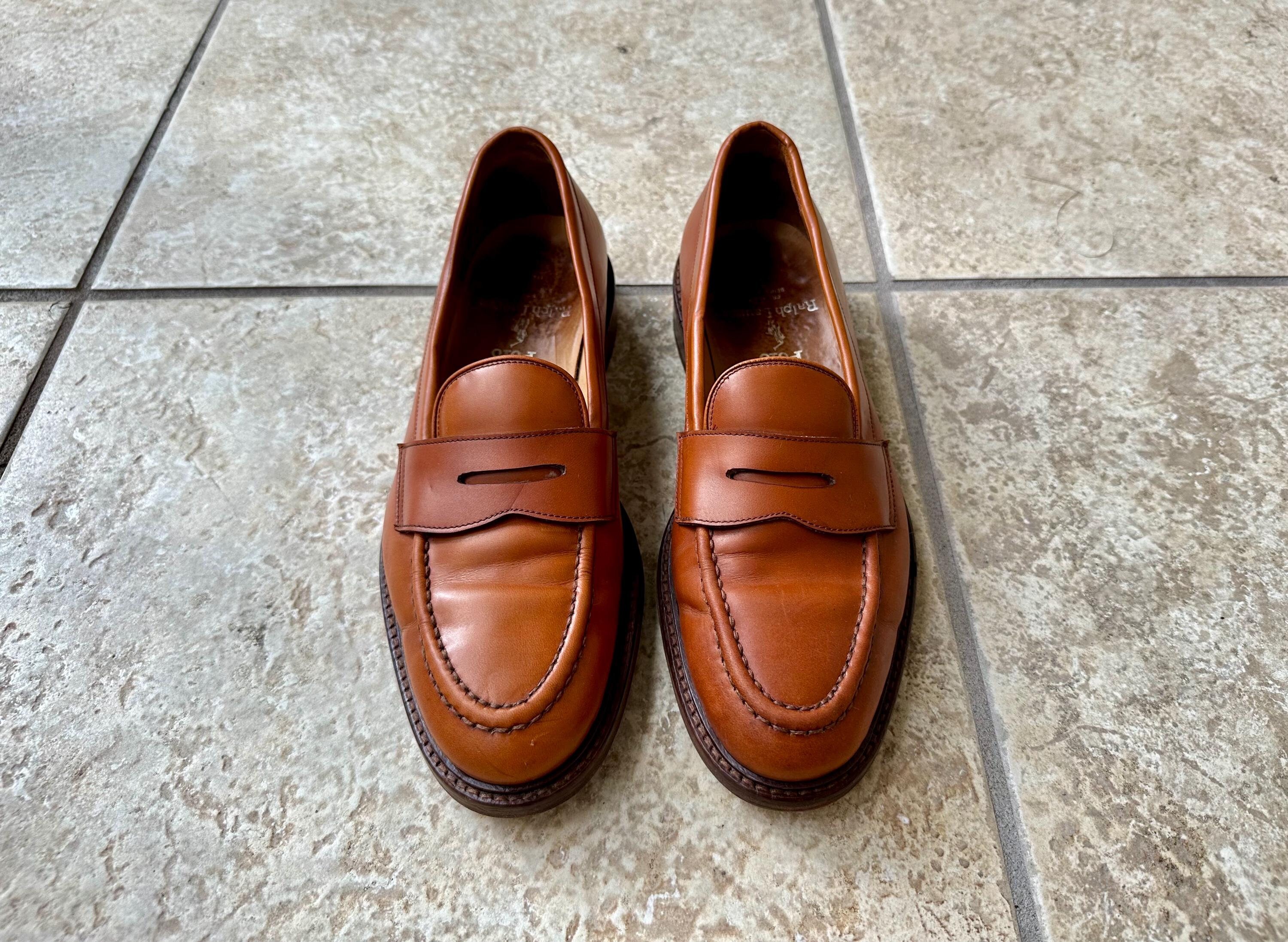 Polo by Ralph Lauren Men\'s Chestnut Leather Penny Loafers Polo Ralph Lauren Men main image 3