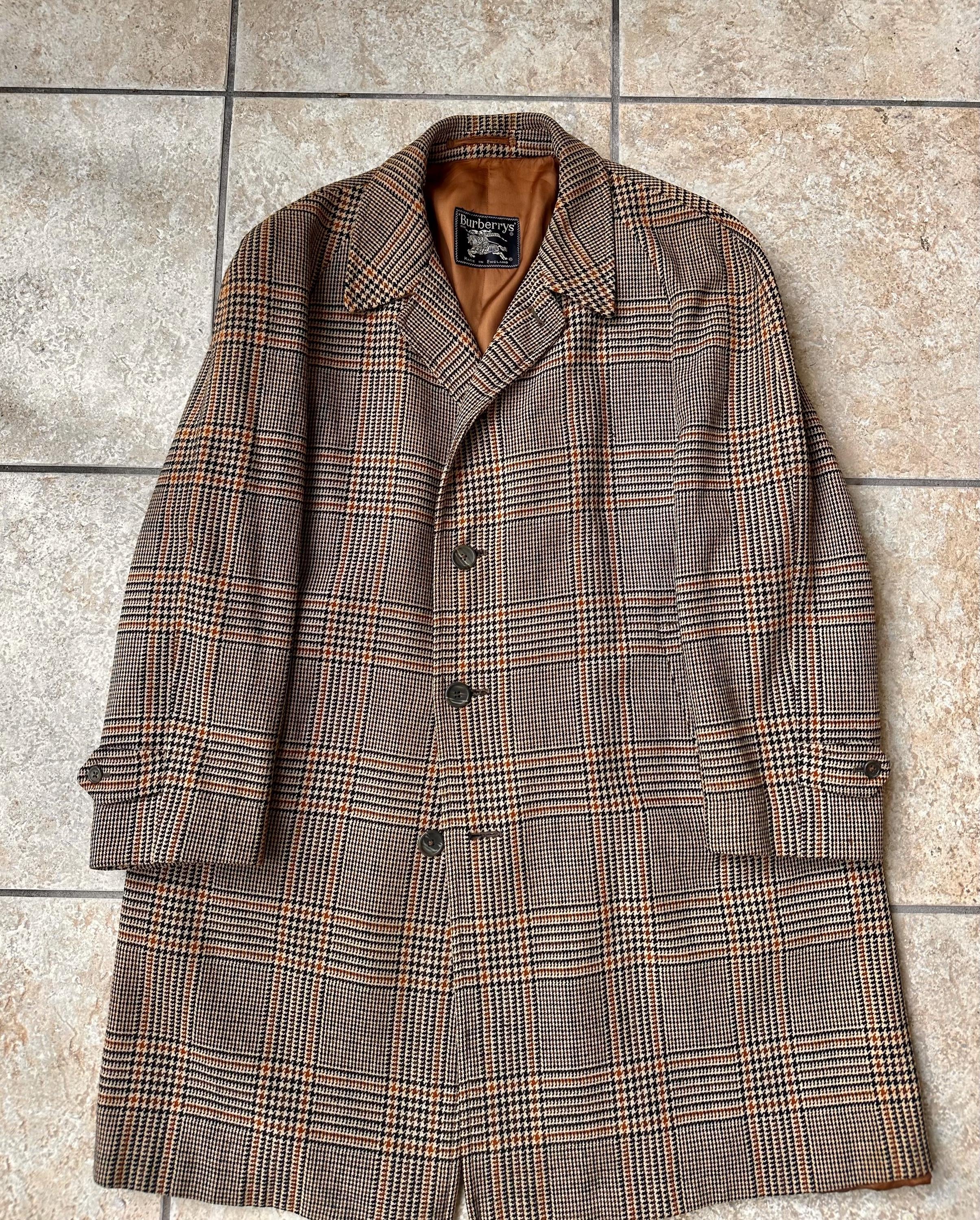 Burberry Balmacaan - Etsy Burberry Balmacaan - Etsy
