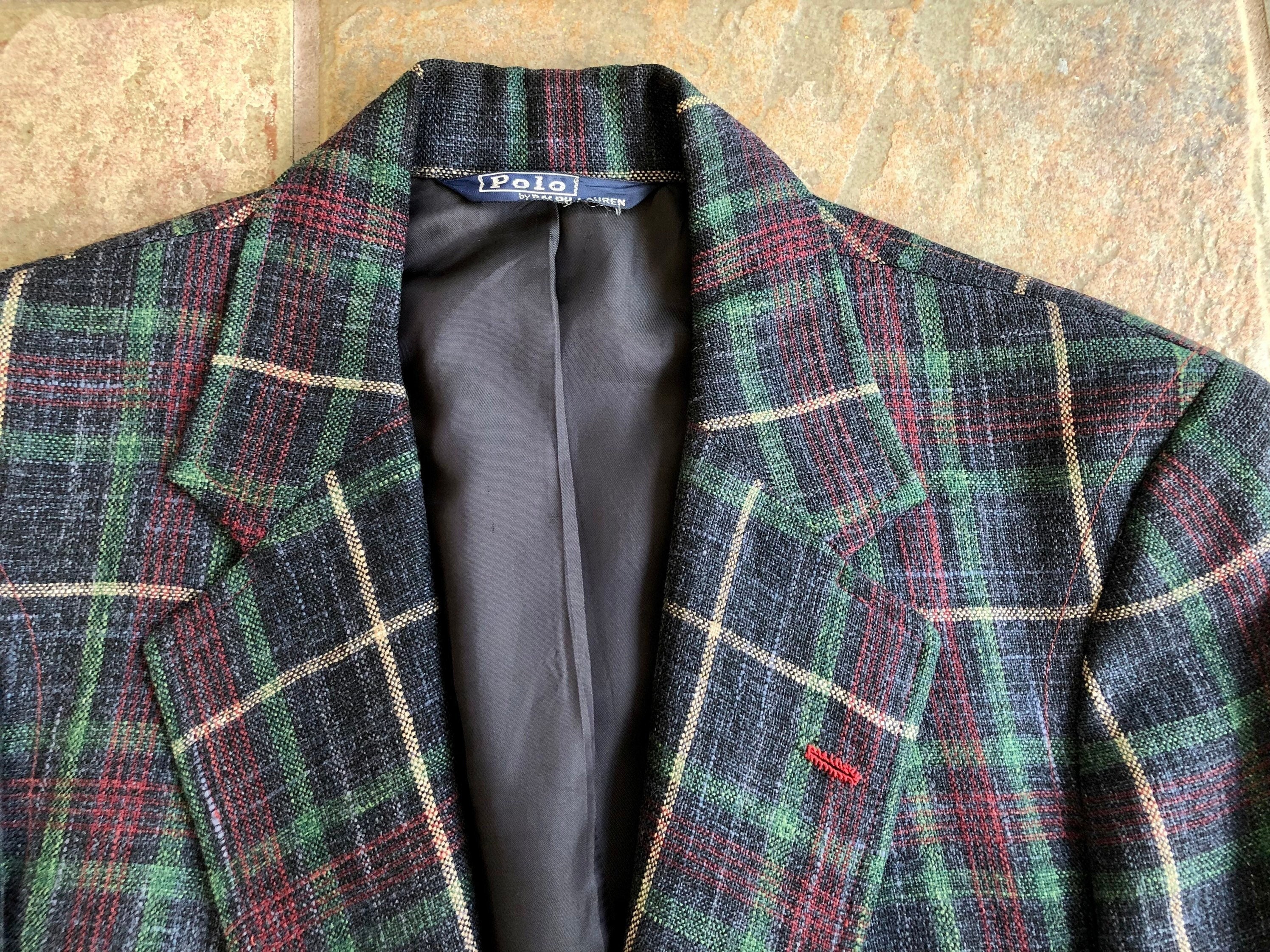 Ralph lauren plaid sport coat Clearance
