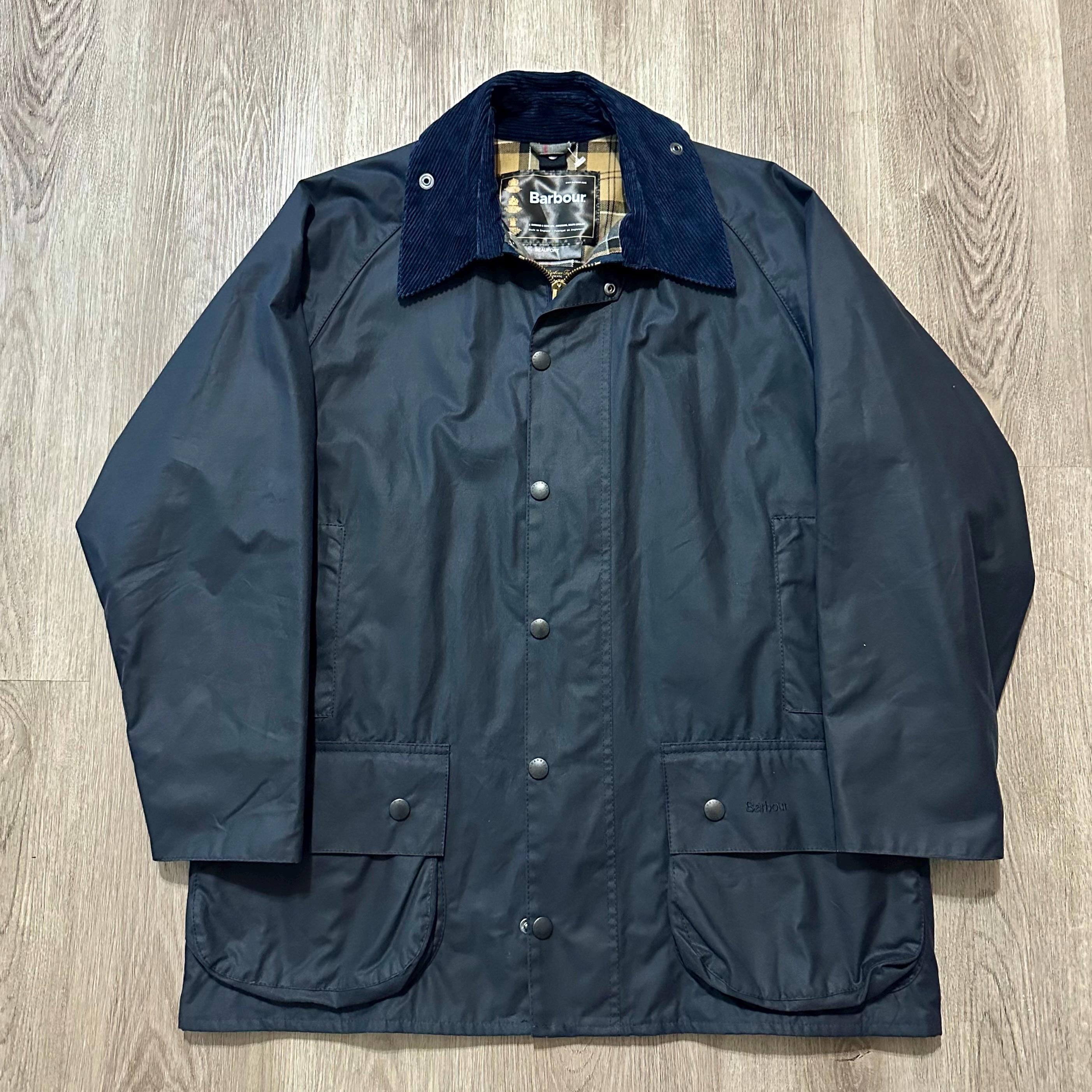 Barbour BEAUFORT ネイビー　80s〜90s Barbour Beaufort Wax Jacket - Navy – The Lucky Knot Men's