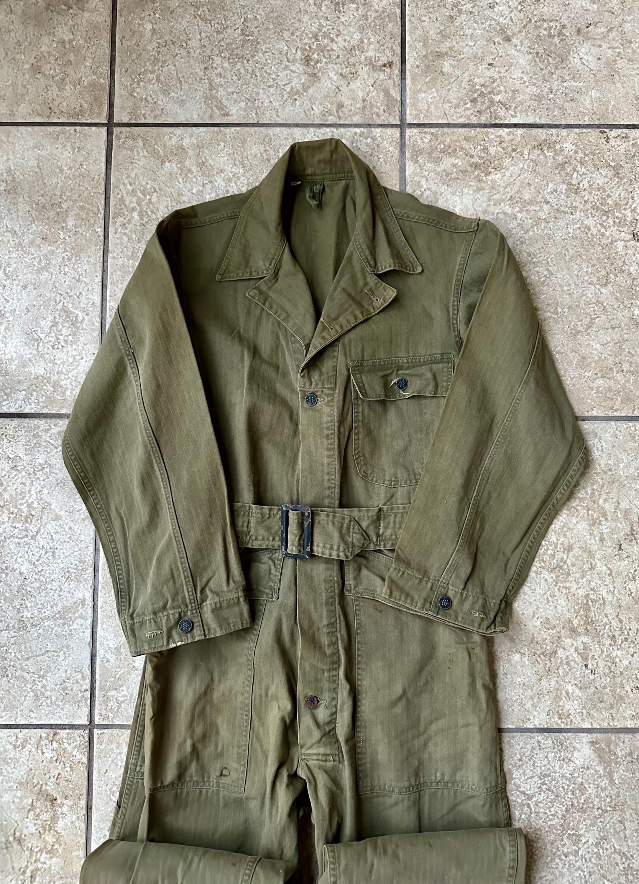 40s vintage Civilian HBT Coverall 米軍 メンズ