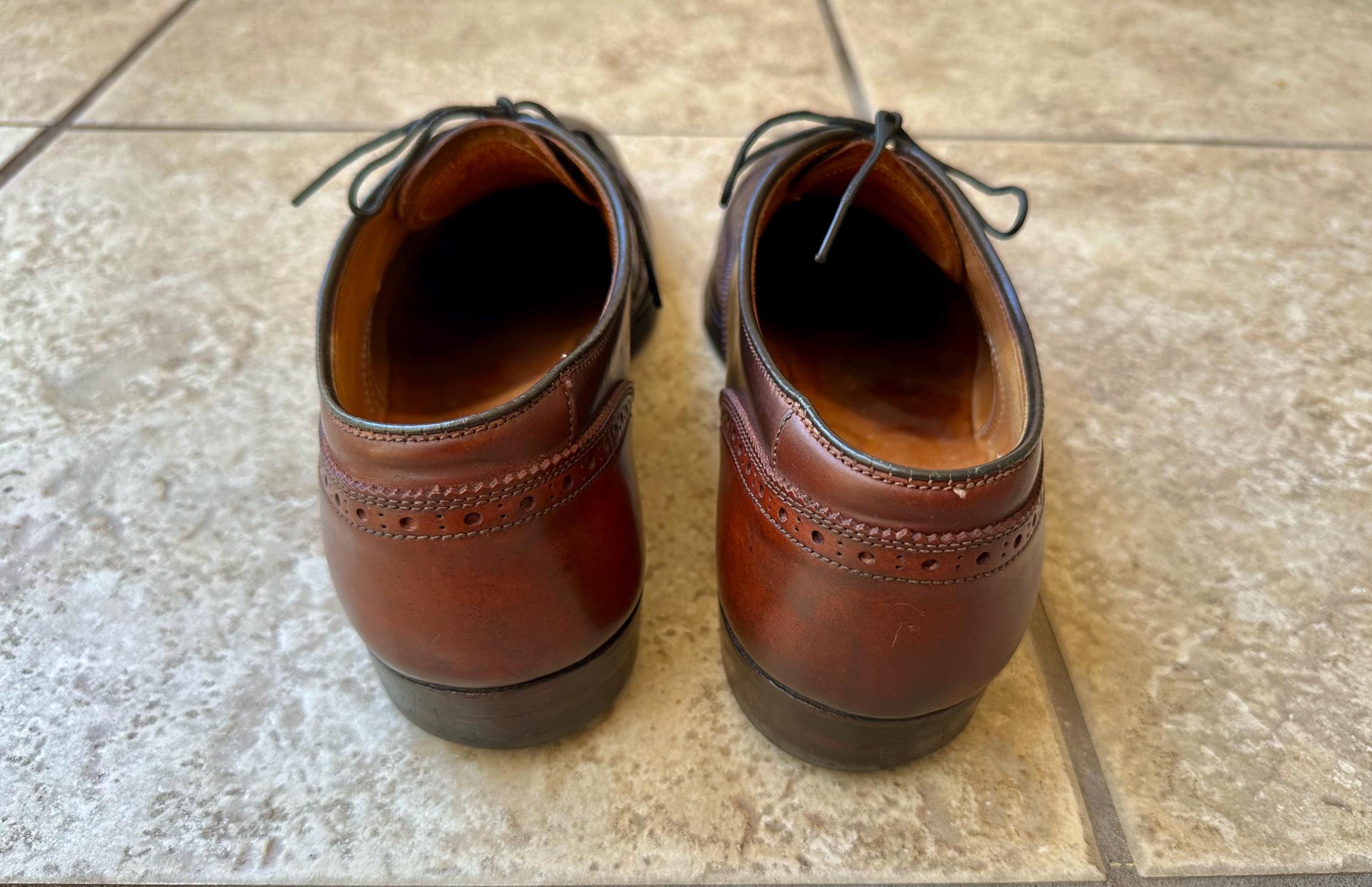 Alden x Brooks Brothers Classic Brown cap toe Leather Men\'s Shoes 11 C VTG Alden For Brooks Brothers A764 Shell Cordovan Wing Tip  main image 2