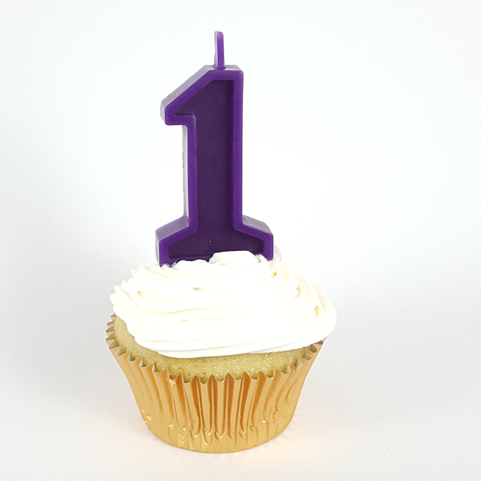 Purple Birthday Number Candle Etsy