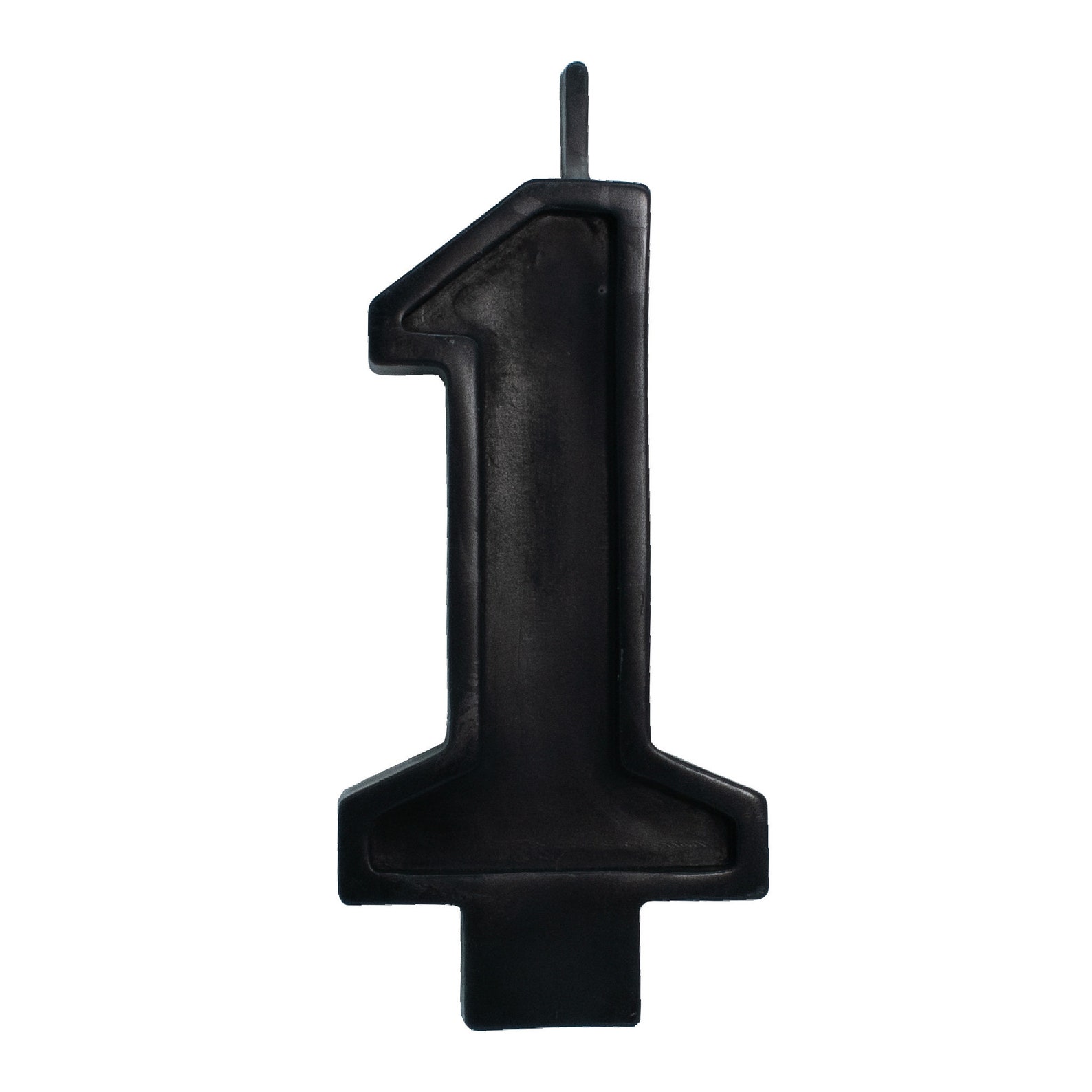 Black Birthday Number Candle | Etsy