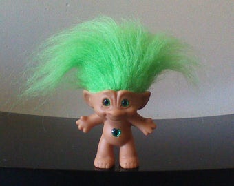 green hair troll etsy