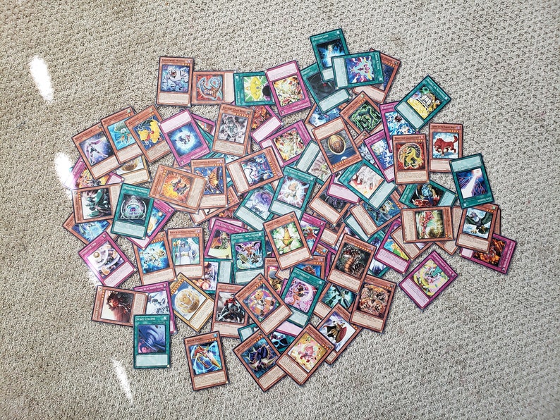 Vintage Lot of 100 Yugioh Cards 1st Edition 1996 Cards NM Near Mint Konami Vintage Trading Cards Collectible Game Cards First Edition image 1