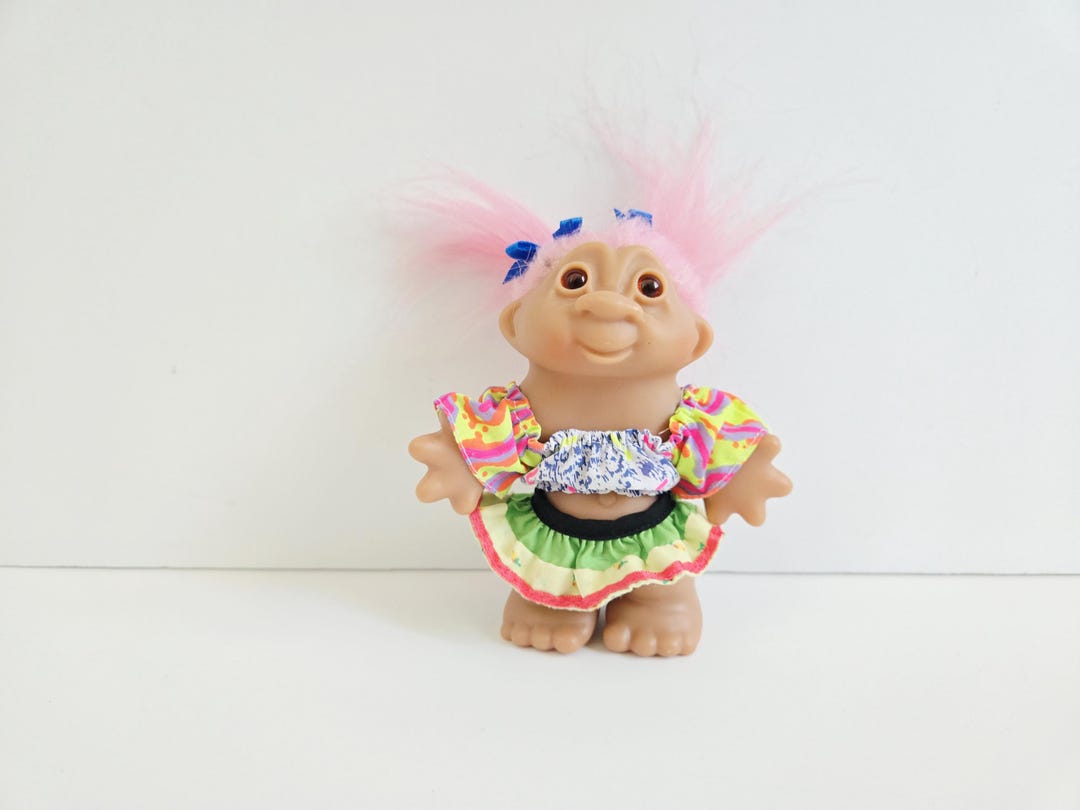 ヴィンテージ ダム トロール人形、おじいちゃんトロール、オリジナルの