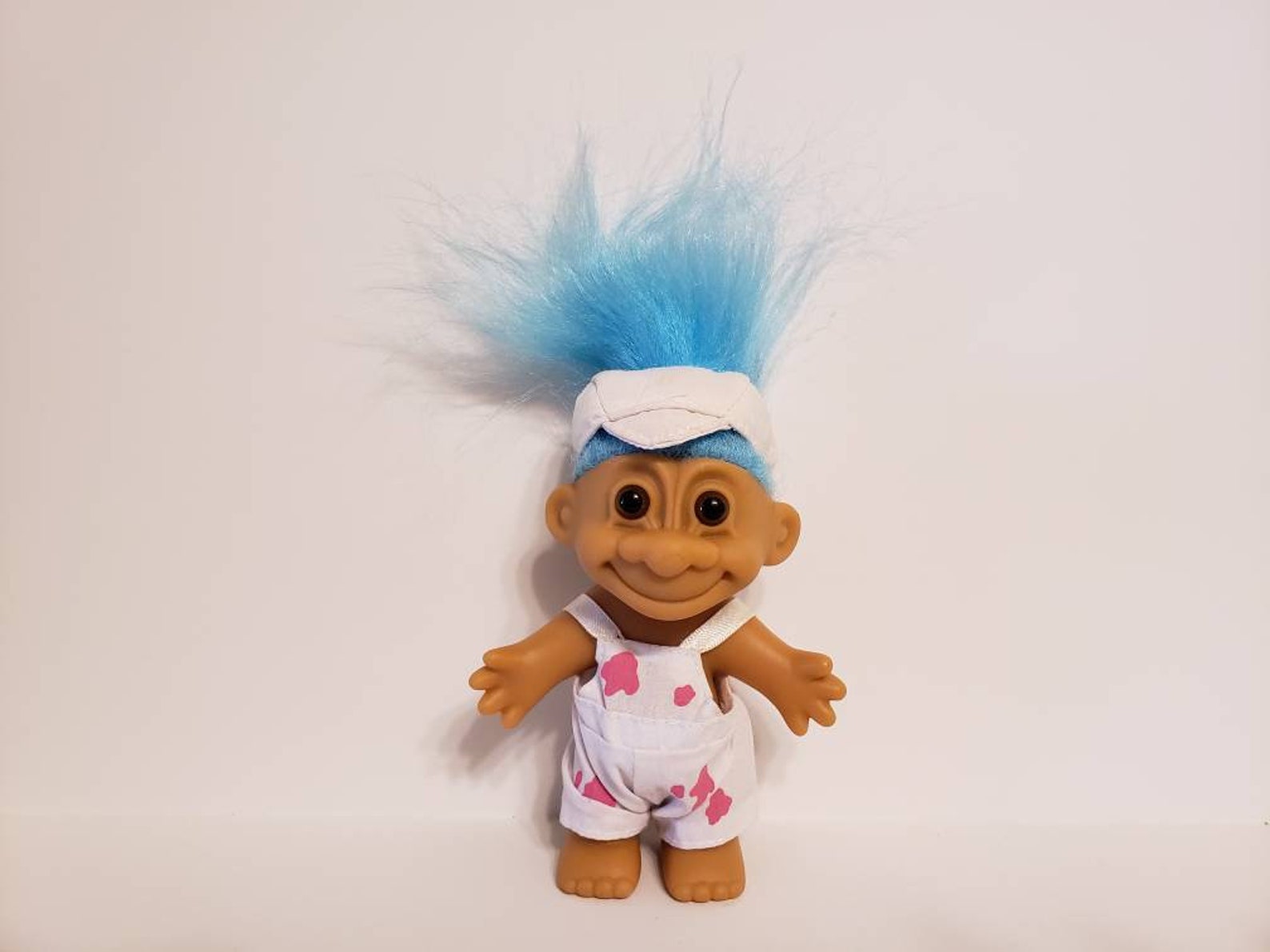 Blue Hair Troll Doll - 5" Russ Berrie - wide 5