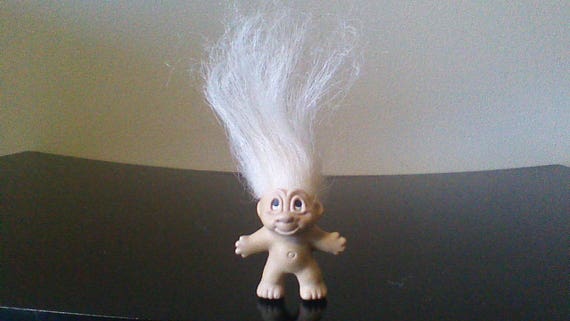 Vintage Dam Troll Doll Pencil Topper White Hair Trolls Etsy
