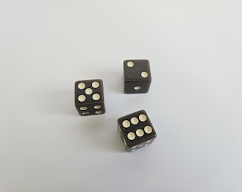 Lot of Brown Dice, 16mm, Brown Colored Solid Dice, Extra Board Game Pieces, Crafts Fun Gift Unique Present