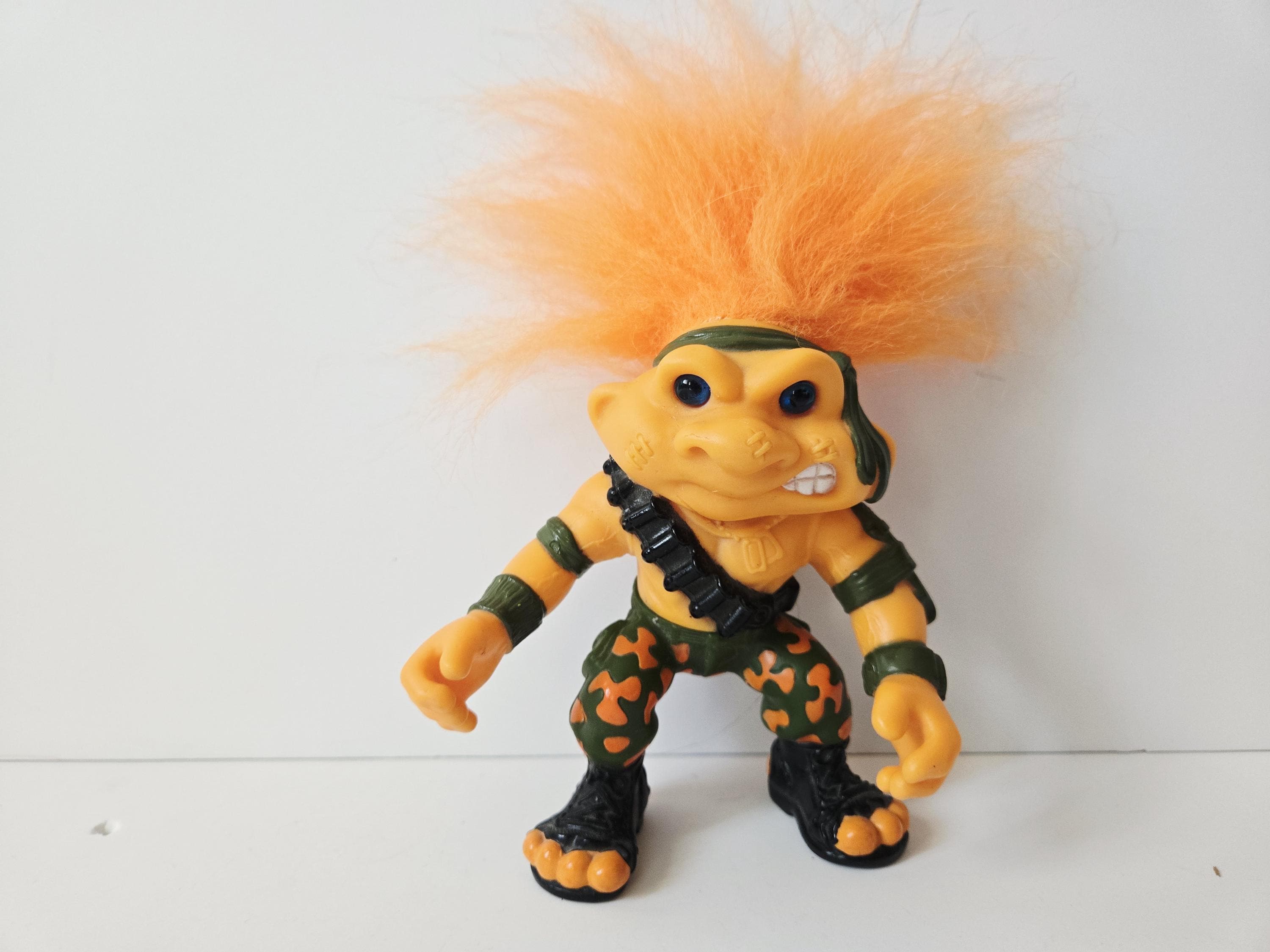 Vintage Hasbro Battle Troll Doll: 1992 Sergeant Camo Army Troll (5