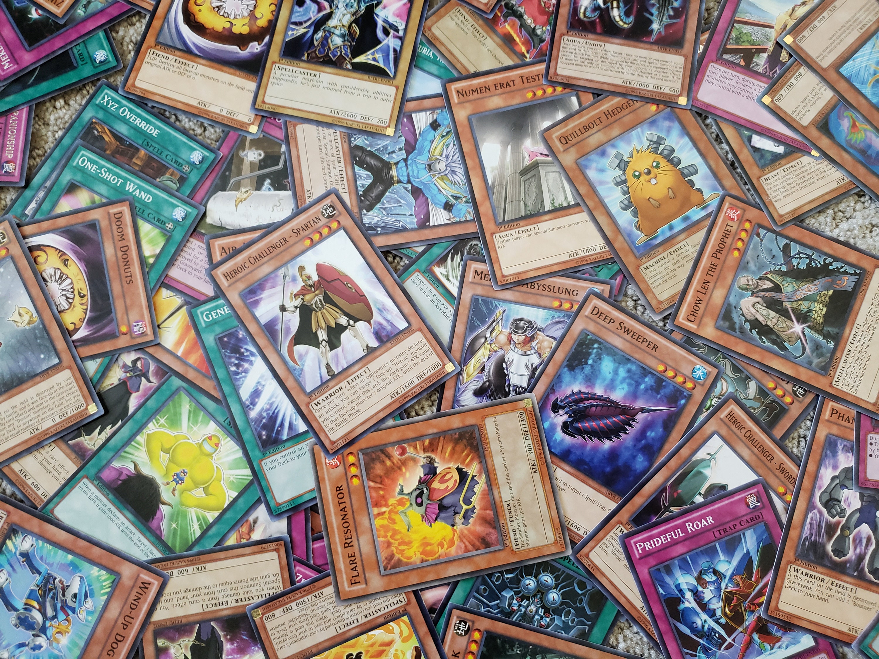 Vintage Lot of 100 Yugioh Cards 1st Edition 1996 Cards NM Near