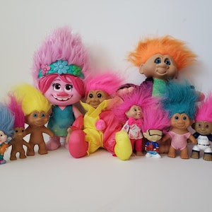 Riesige Menge an Vintage Trolls, Russ, Dam, Mini Trolls, Treasure Trolls