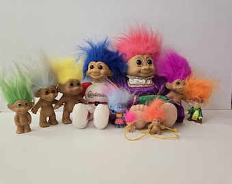 ヴィンテージ トロール人形、ラス トロール、ミニ トロール