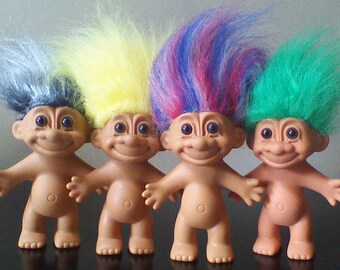 ヴィンテージ ラス トロール人形、ベストセラー、5インチ 裸のトロール
