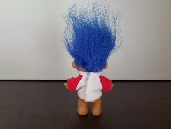 blue hair troll doll