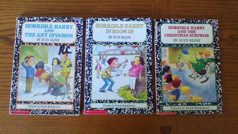 Vintage Horrible Harry Books Lot Of 3 Books Beginning Chapter Books Easy Reader Books Suzy Kline