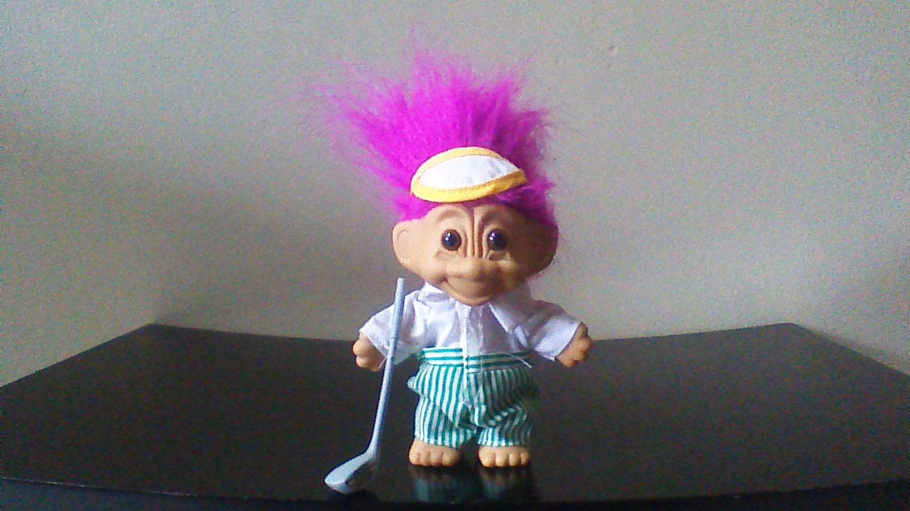 Vintage Russ Troll Doll Purple Hair Golf Trolls 5 Etsy