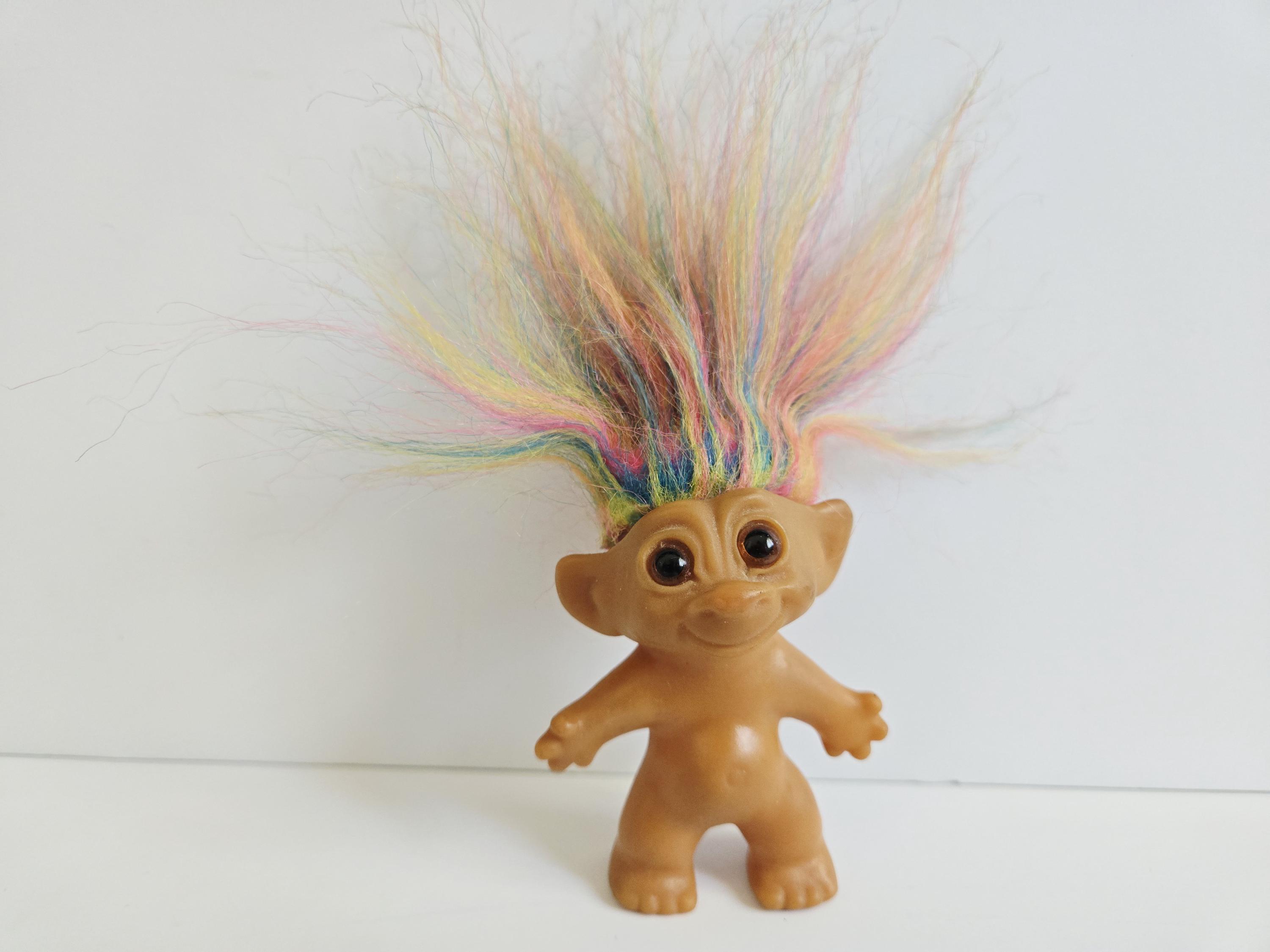 【Foil】アルビノ・トロール/Albino Troll[DCIマーク] Vintage Unmarked Tab Troll Doll, Rainbow Hair, 3