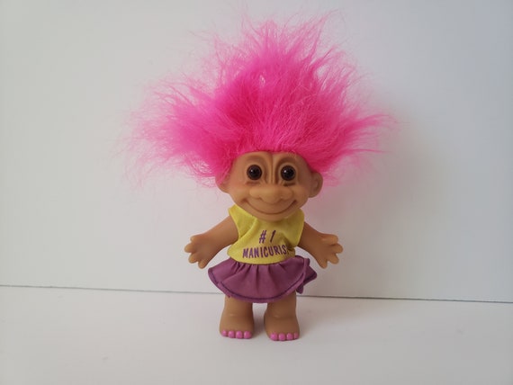 Troll toy pink best sale hair