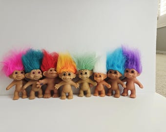 Lot of 3 Vintage Russ Troll Dolls, 3