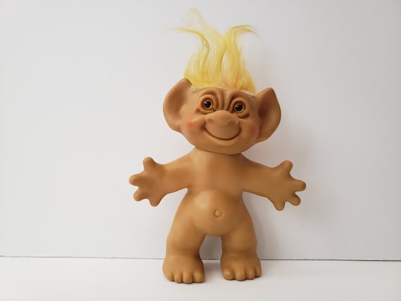 ヴィンテージ ウィッシュニック トロール人形、Uneeda トロール