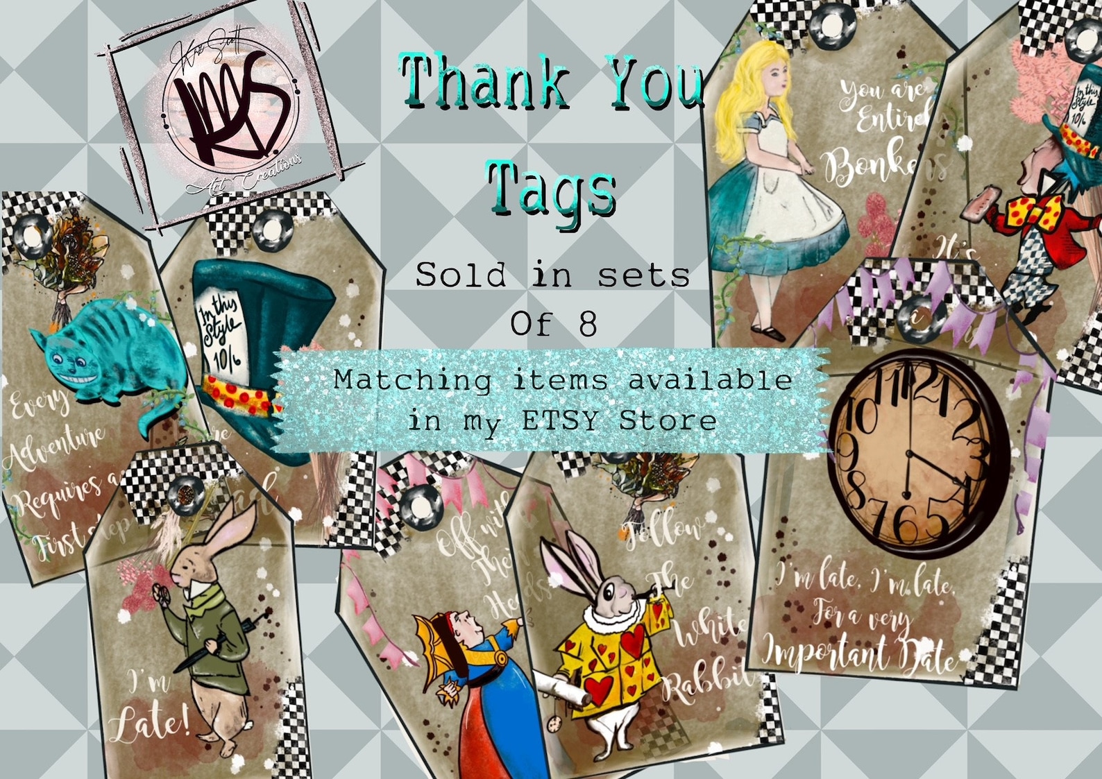 Alice in Wonderland Direction Arrows Party Printable Vintage - Etsy