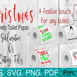 Festivo, Carta igienica, rotolo di carta igienica, barzellette, divertente, SVG, PNG, download, digitale, pacchetto, vinile, sublimazione, file tagliati a strati, stampabili