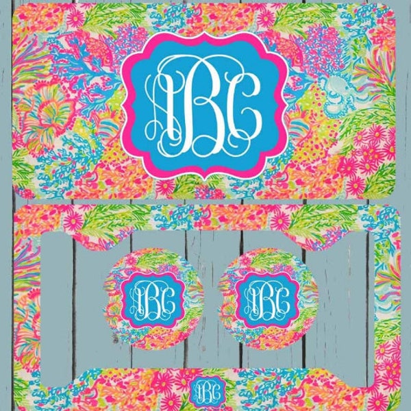 Coral colors Car Tag, Monogrammed License Plate, Car Tag, License Frame, Personalized Front License Plate, Car Coasters, Rear License Frame