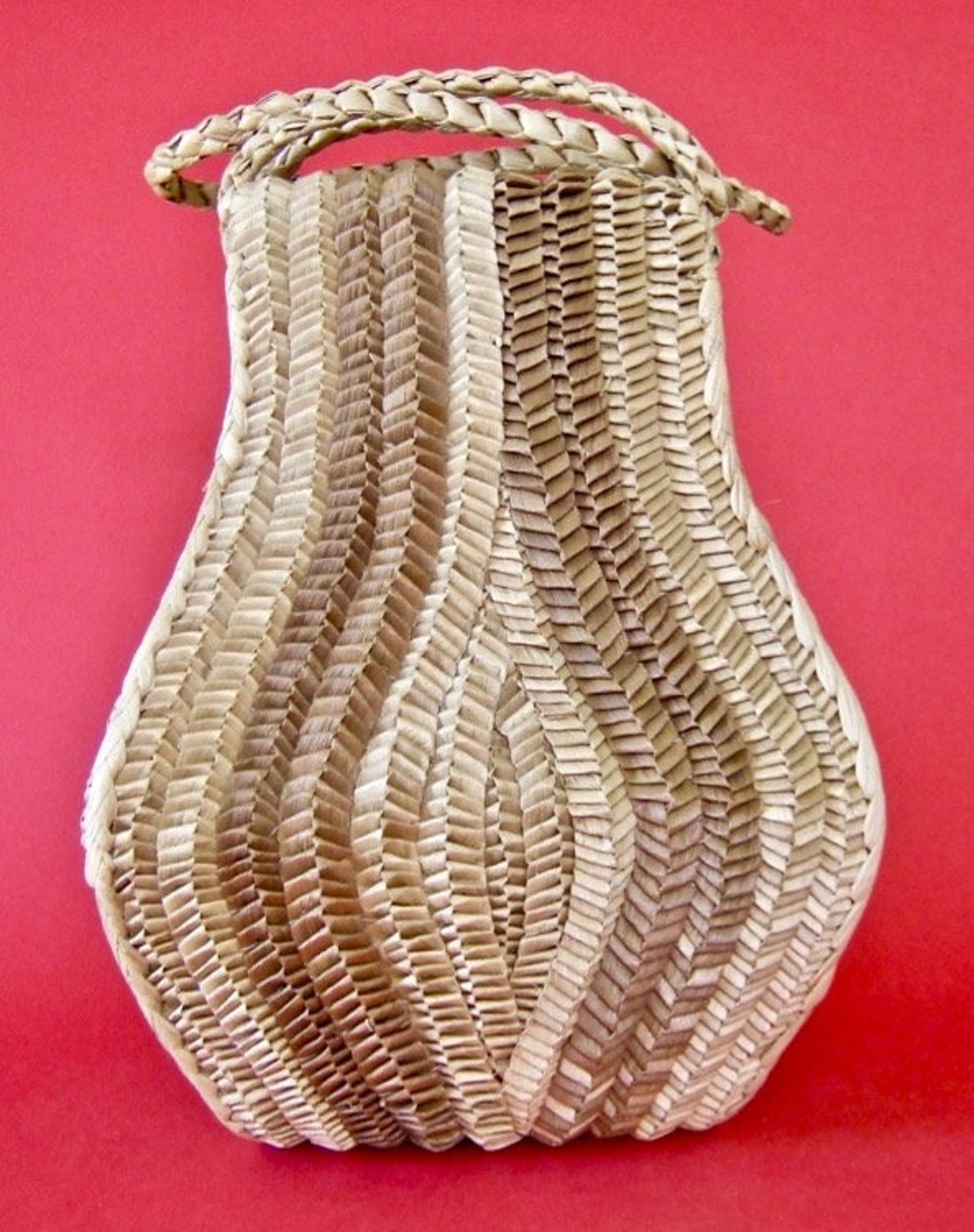 FIJI: Large Vintage Handwoven Fijian Basket Purse or Container | Etsy