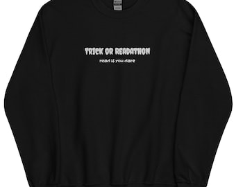 Trick or Readathon Uniseks sweatshirt