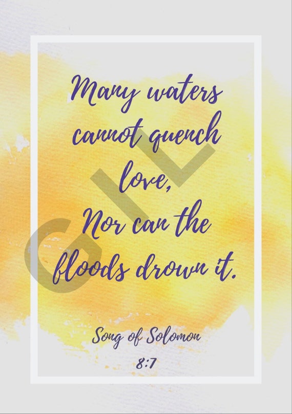 Song Of Solomon Wall Art Love Verses Bible Wedding Etsy