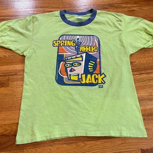 90s Spring Heeled Jack vintage t-shirt ringer band tee 1998 ska warped tour lollapalooza Jolene songs from suburbia less than Jake riot fest