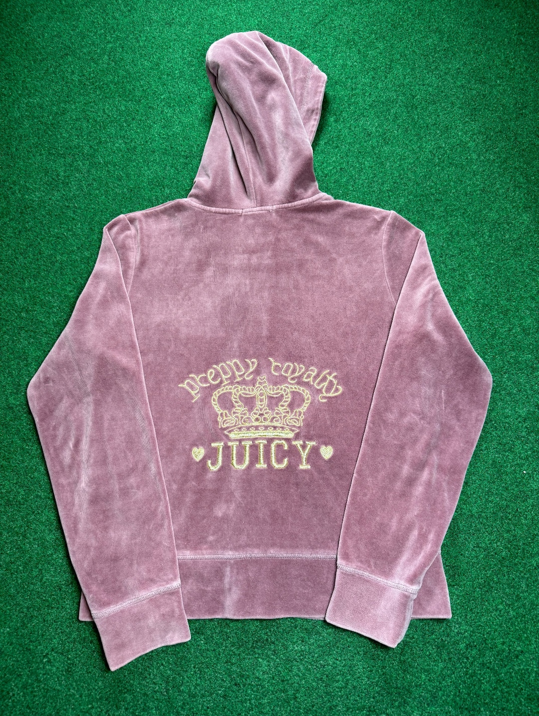 大注目 Y2K Hoodie Designer up Zip Royalty Preppy Couture Juicy トップス