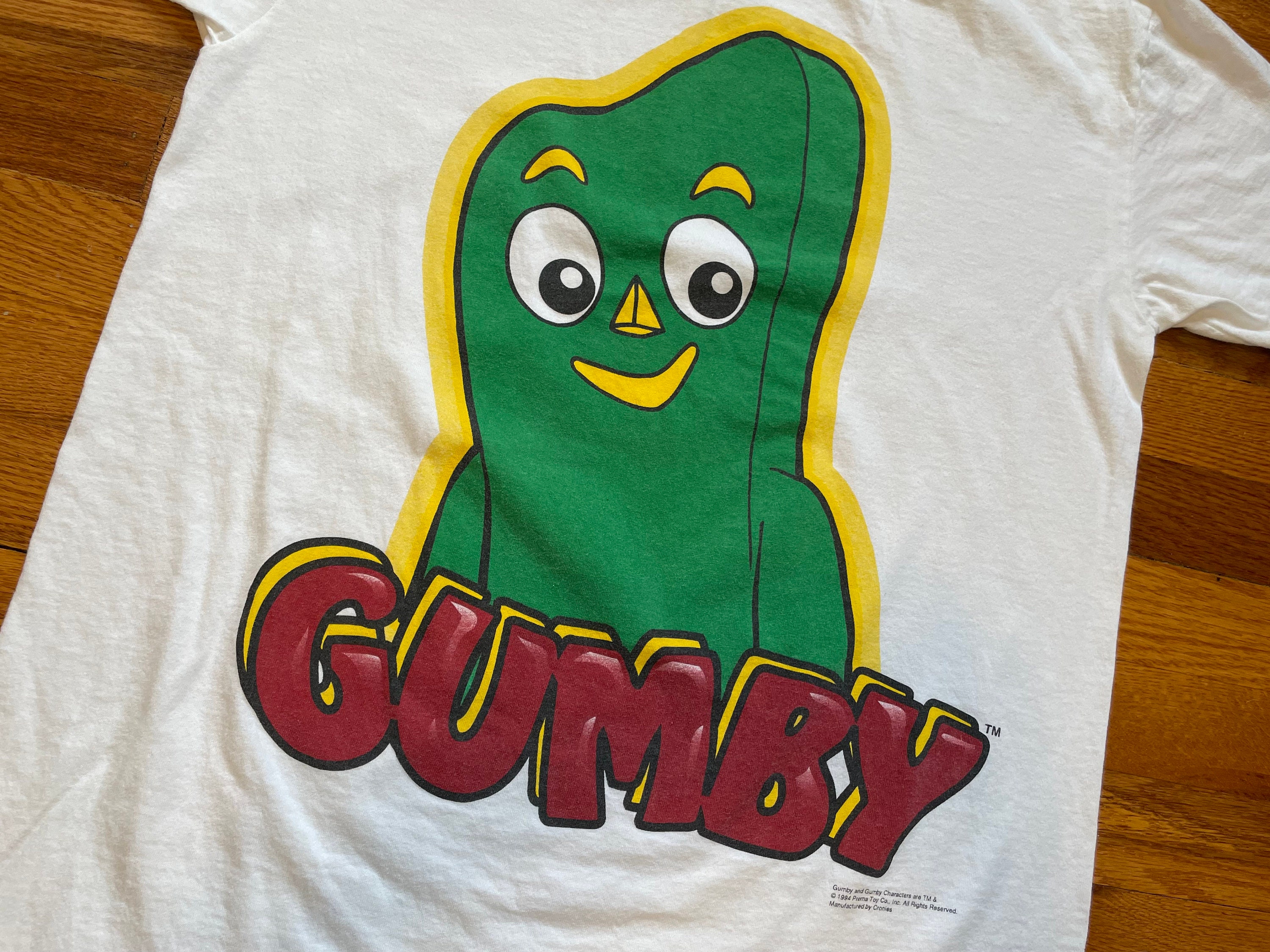 Incredible 90s Gumby Vintage T-shirt Rare Huge Print 1994 - Etsy