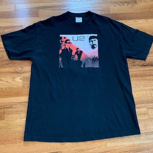 2001 U2 “The Goal Is Elevation” vintage t-shirt band tee original tour 00s 90s Joshua tree bono hipster vinyl REM weezer 80s htf