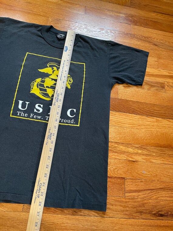 90s USMC vintage t-shirt rare paper thin soft Uni… - image 8