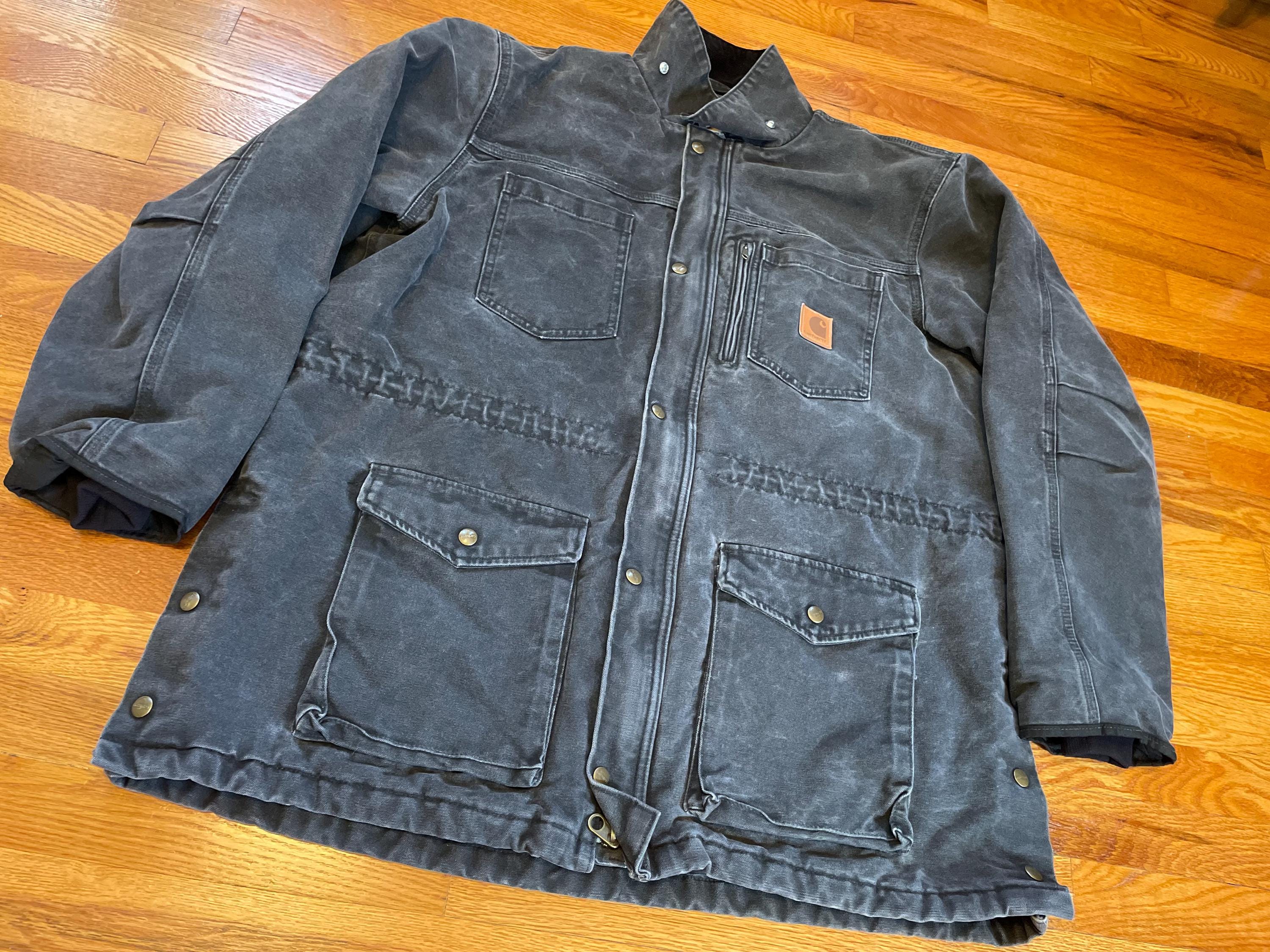 90s Carhartt Coat Brushed Poly Quilt Lined Canyon Jacket XL 90s Carhartt Coat Brushed Poly Quilt Lined Canyon Jacket XL