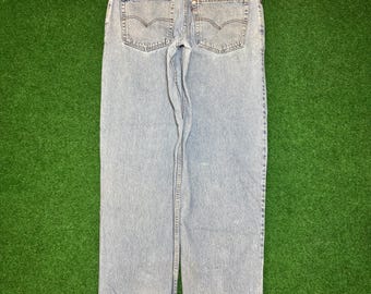 Y2K Levis Silver Tab Baggy Faded Blue Jeans USA Menx 34x32