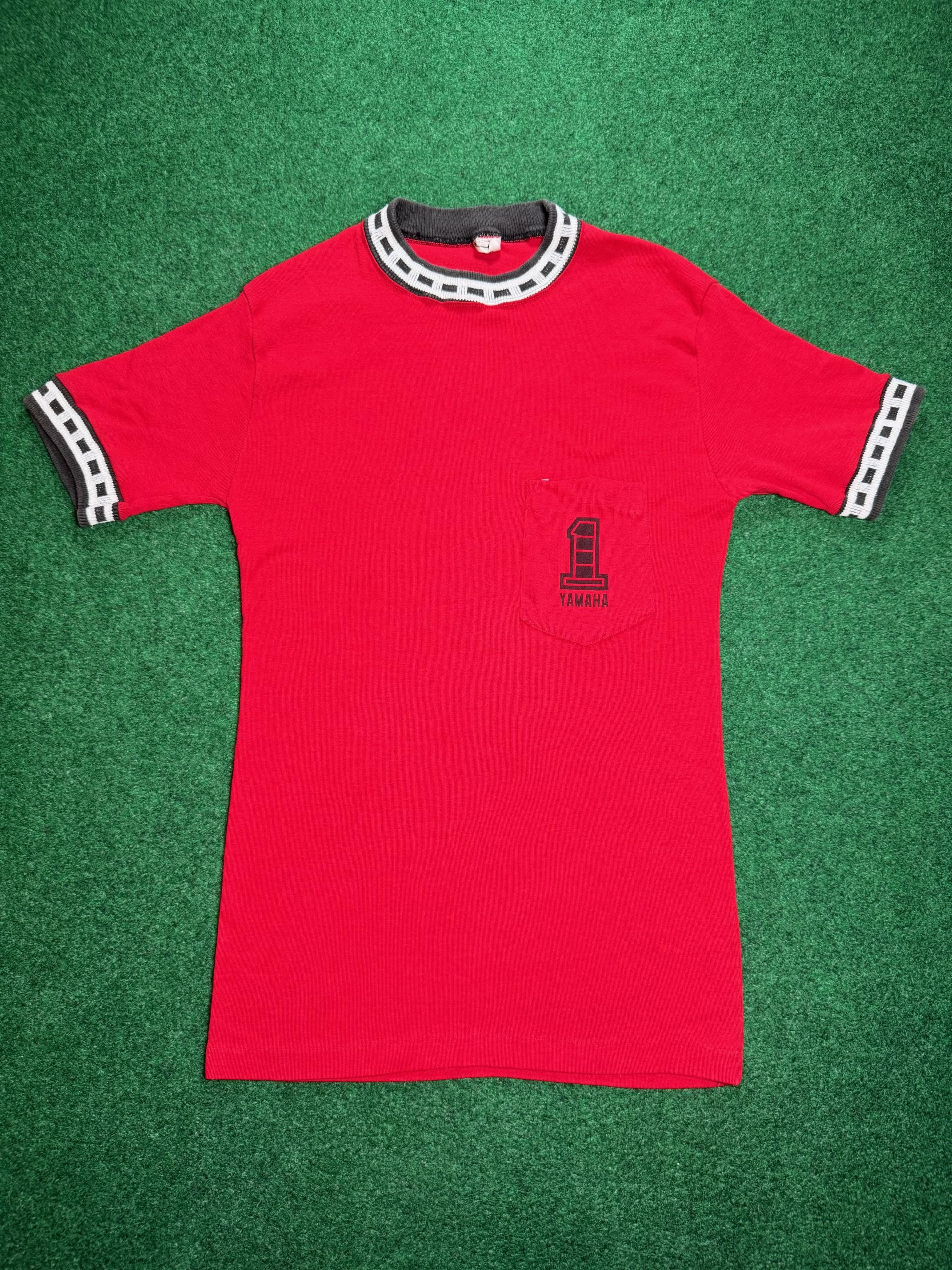 70s Yamaha Motorcycles Vintage T-shirt Rare Pocket Tee Medium