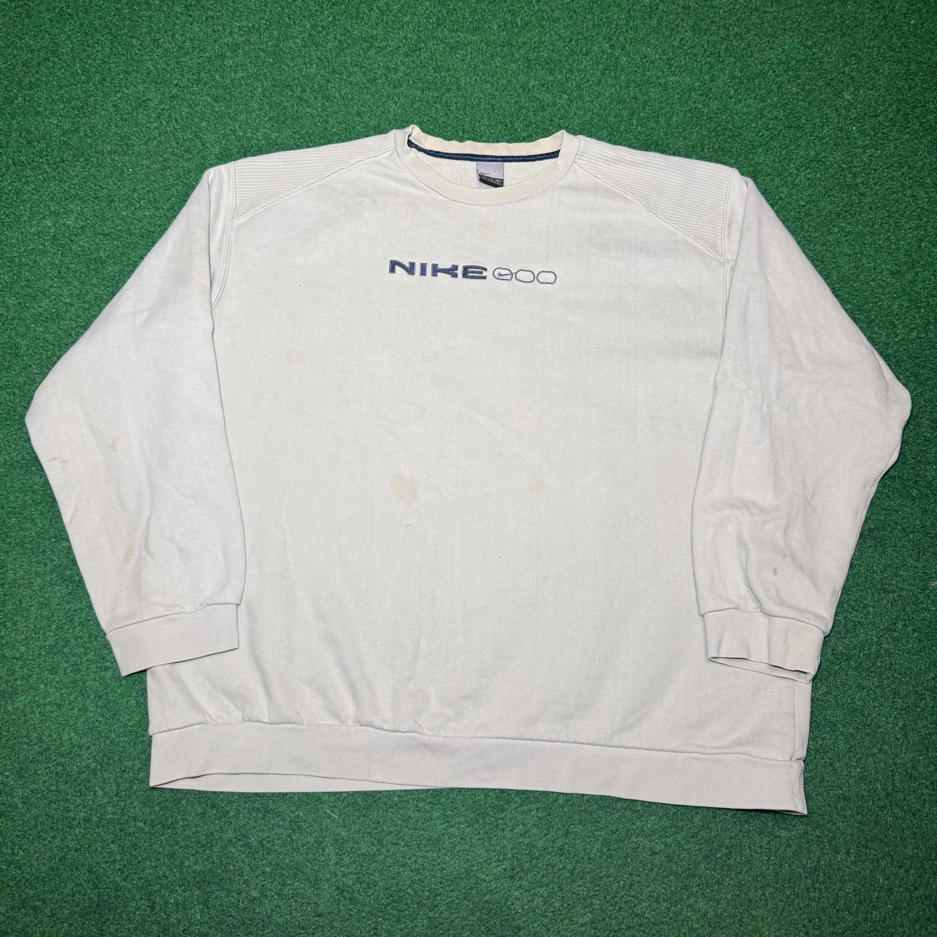 Vintage 90s Nike Crewneck, Embroidered Sweatshirt, Y2K Iconic