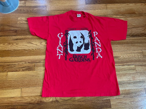 1987 Busch Gardens “Giant Panda” vintage t-shirt rare… - Gem