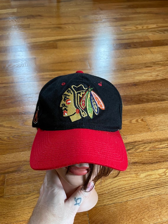 90s Chicago Blackhawks vintage snapback hat baseba